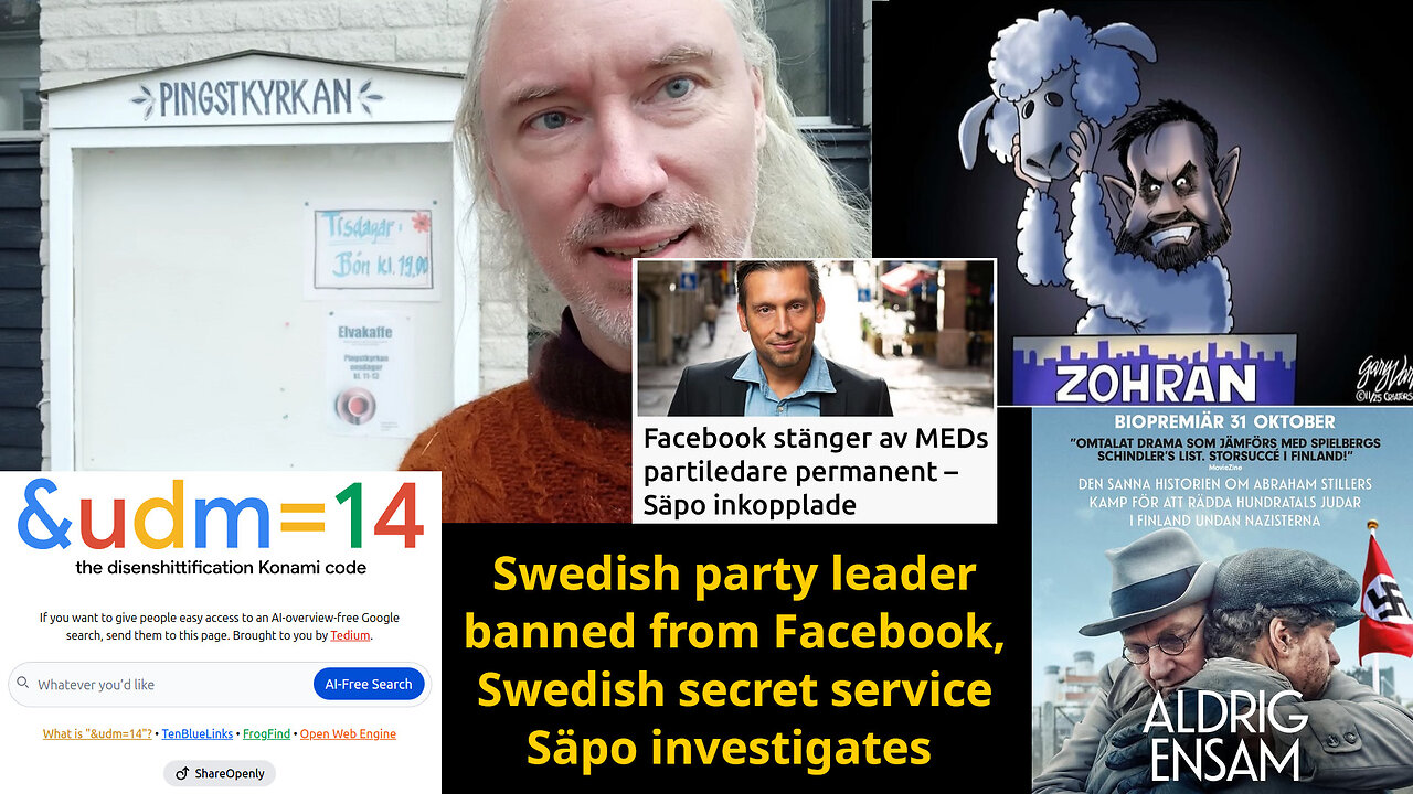 Zionist crimes & collapse. Video platforms. Lost US jobs. Search engines. AI subsidies. Säpo vs Meta