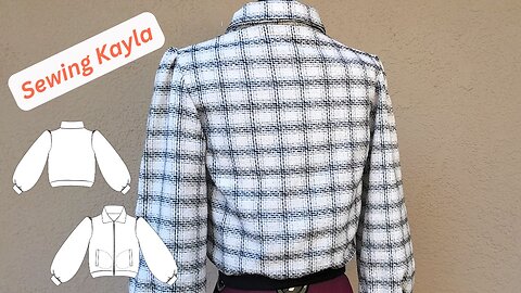Lining to a Bishop Sleeve Welt Pocket Jacket Sewing Tutorial + Pattern Link | Kayla Jacket Part 2