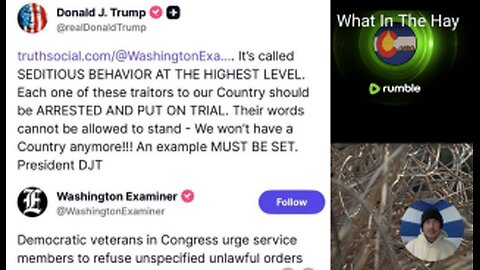 TRUMP CALLS OUT SEDITIOUS BEHAVIOR- DEMOCRATS PLAY VICTIM