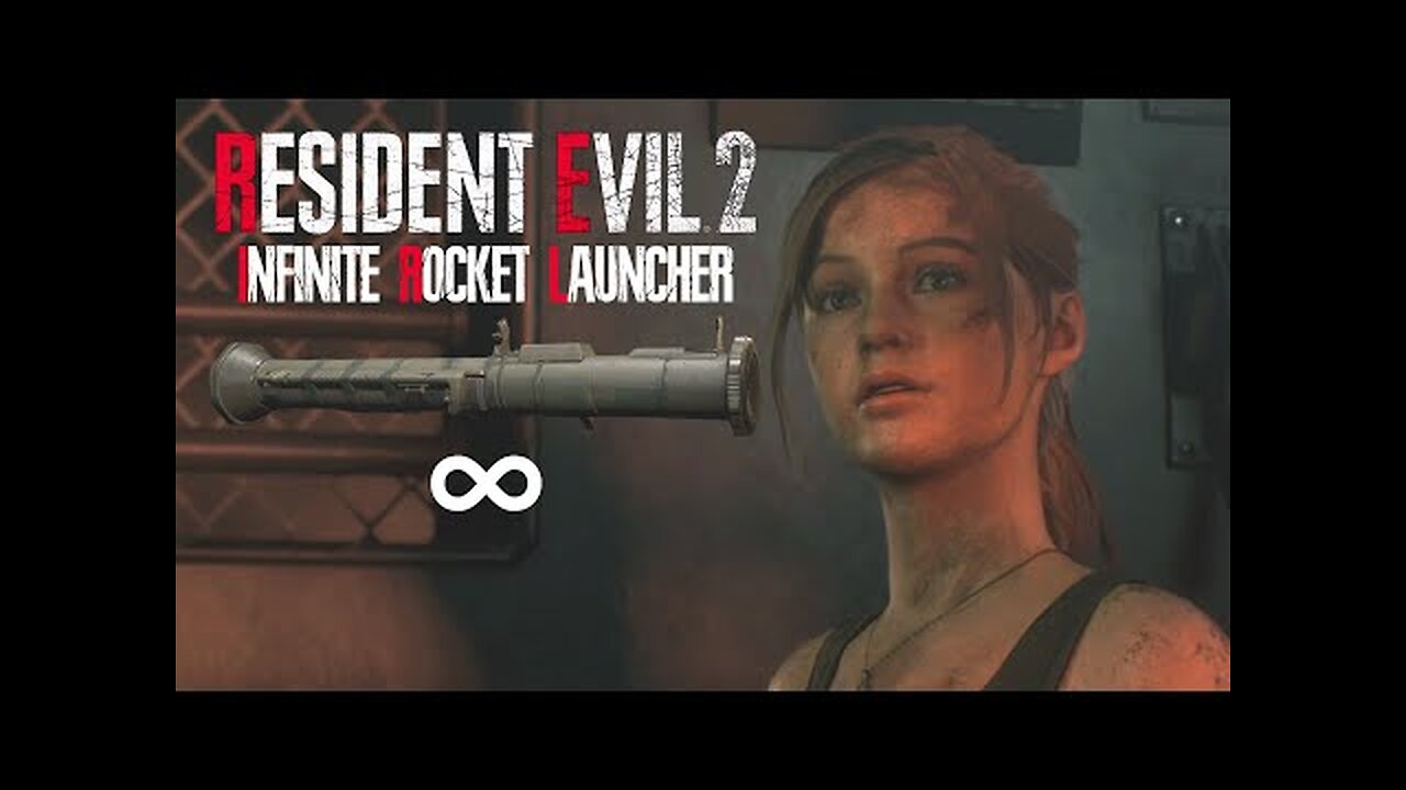Resident Evil 2 Remake - Infinite Rocket Launcher with Claire
