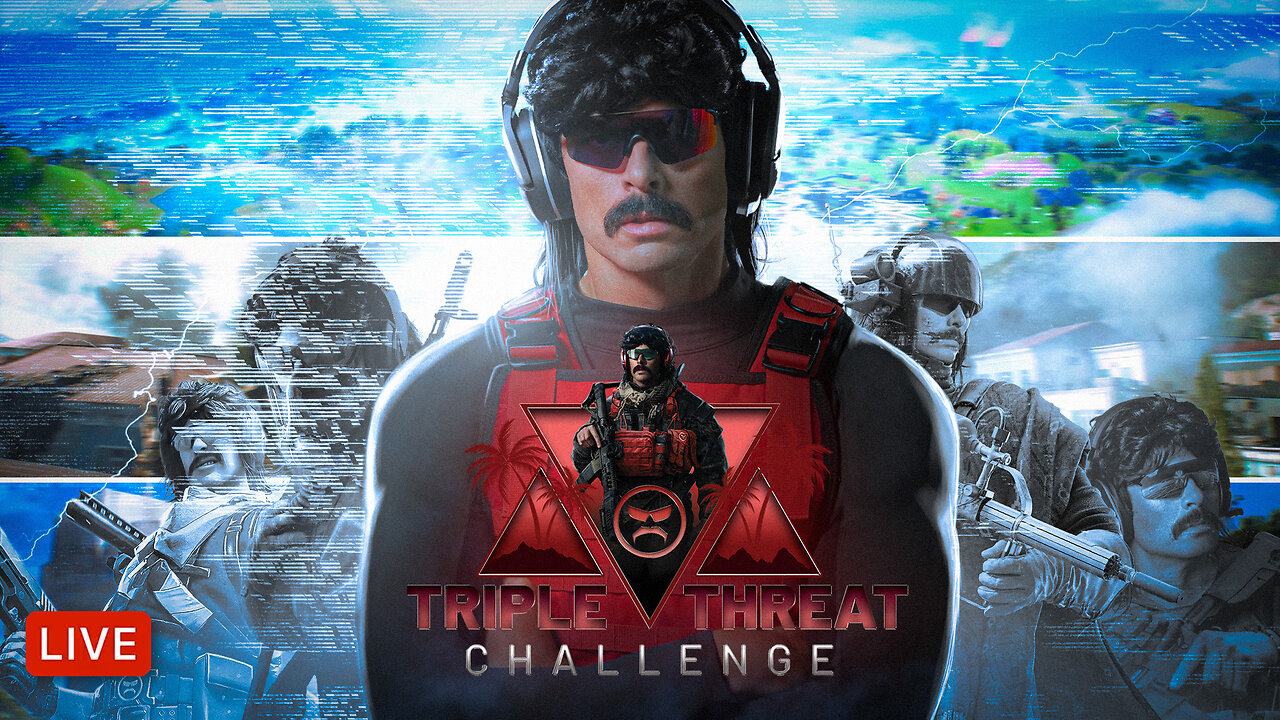 🔴LIVE - DR DISRESPECT'S TRIPLE THREAT CHALLENGE - ARC RAIDERS • BF6 • FORTNITE