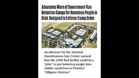 Bombshell Trump plans for the homeless concentration camps
