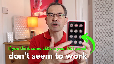 Is something wrong with LEDs in your red light therapy panel?