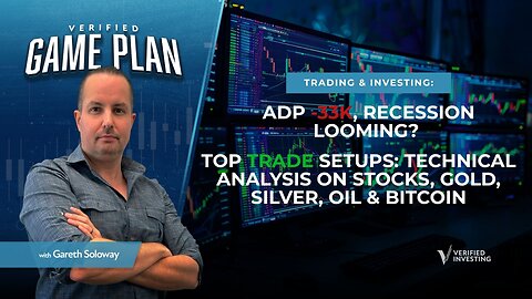 Key Trade Setups For The Day As ADP Jobs Data Turns Negative, Recession Looming?