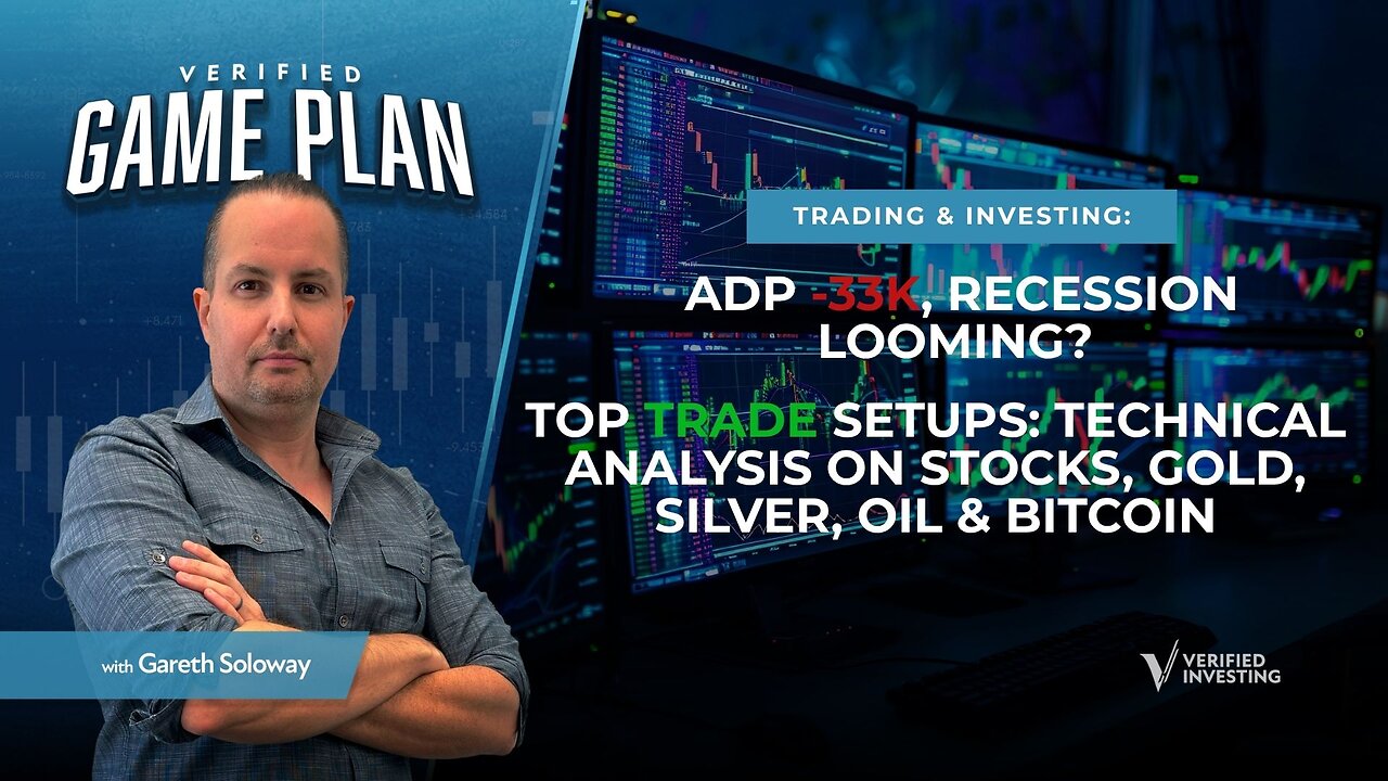 Key Trade Setups For The Day As ADP Jobs Data Turns Negative, Recession Looming?