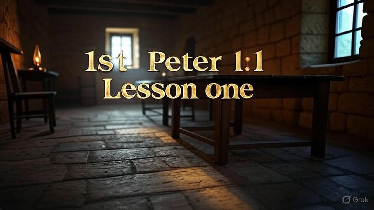 8-24-25 1st Peter Introduction Lesson 1