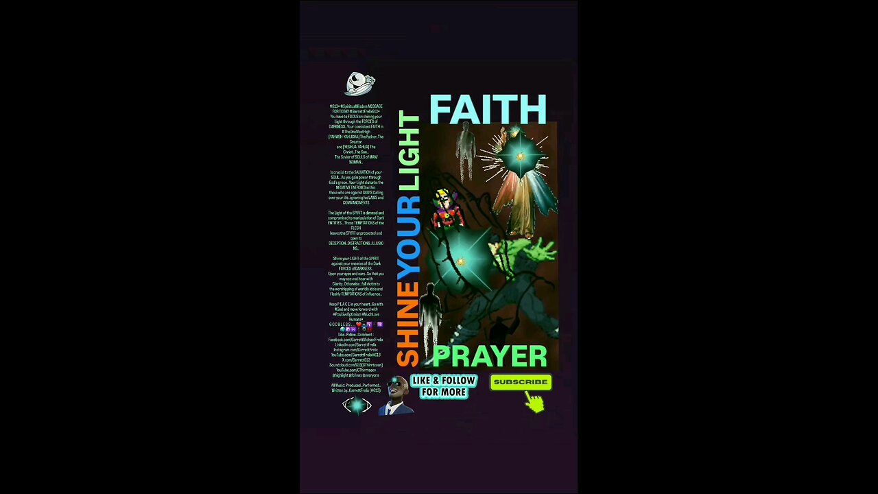 ▪︎FAITH AND PRAYER/SHINE YOUR LIGHT▪︎