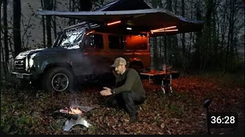 🏕️ 4x4 Overlanding with Land Rover Defender: Roof Tent, Awning & Off-Road Setup 🌄