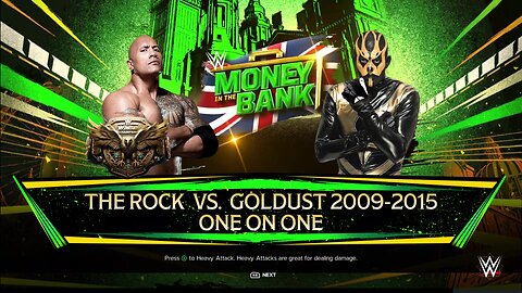 WWE 2k24 The Rock(c) vs Goldust