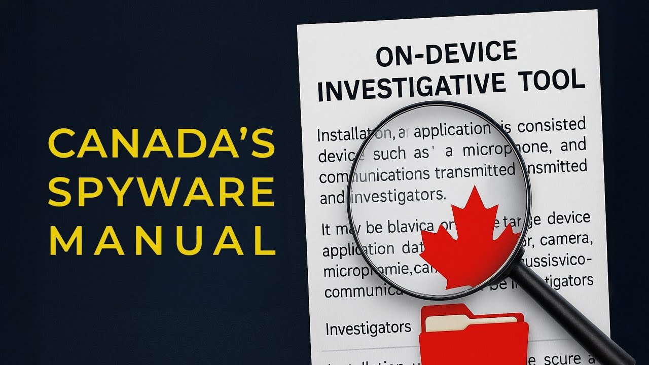 Canada's Spyware Manual the RCMP and ODIT