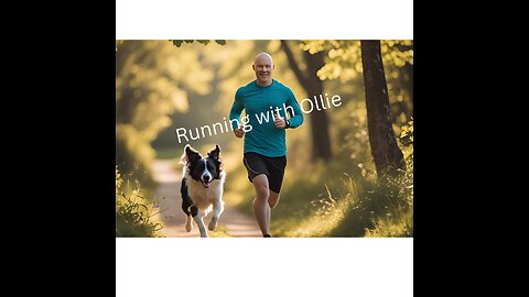 Running with my border collie