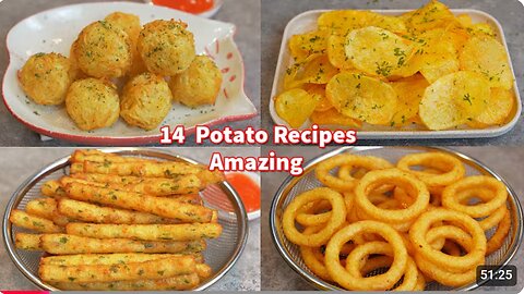14 Amazing Potato Recipes!! Collections ! French Fries , Potato Chip , Potato Snack, Potato Sticks