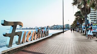 Spain Sunset Costa del Sol Walk | Malaga [4K] Fuengirola Torreblanca to Los Boliches