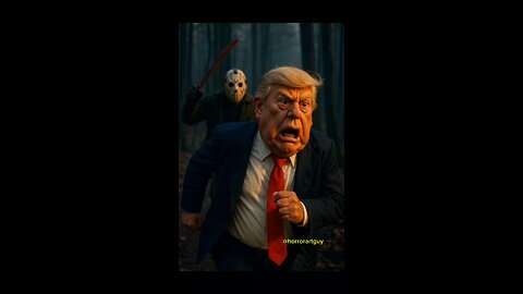 Trump Chased By Jason Voorhees 