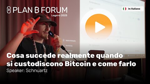 Cosa Succede Realmente con la Self-Custody di Bitcoin (e Come Farlo) | Plan ₿ Forum