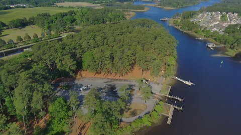 Blasian Babies DaDa Flies Skydio 2+ Drone Over Great Bridge Lock Park, Boat Ramp, And Condominiums!