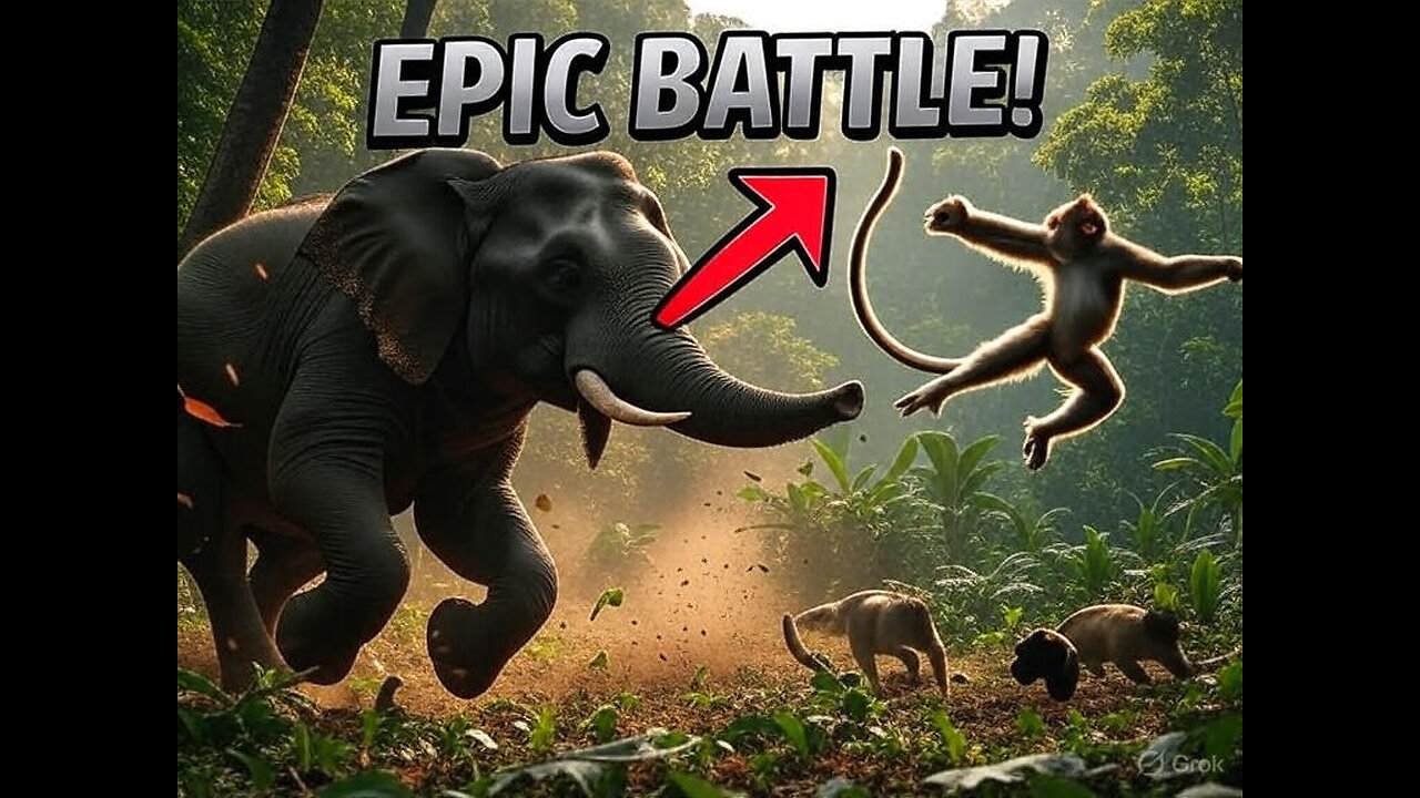 EPIC Elephant vs. Monkey Showdown! 😱 Must-See Gaming Moment of 2025!