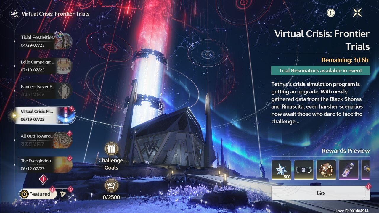 Virtual Crisis: Frontier Trials Event - Wuthering Waves - Version 2.4 part 3