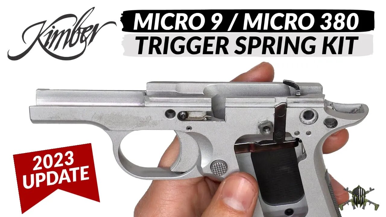 M*CARBO Kimber Micro 9/Micro 380 Trigger Spring Kit - Updated Install Video 2023