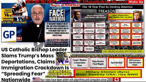 US Catholic Bishop Leader Slams Trump’s Mass Deportations, Claims “Spreading Fear” Nationwide