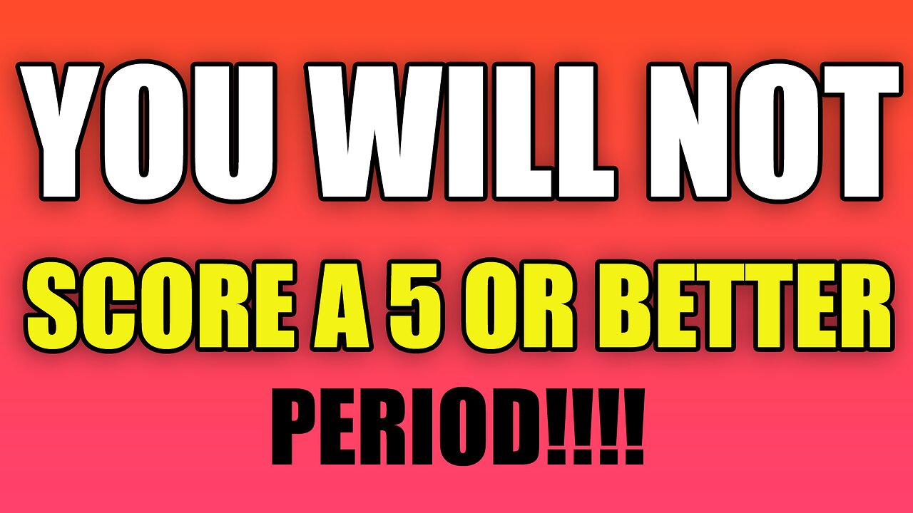 Share if you scored higher than a 5