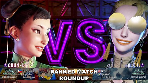 Kuya Kalbo SF6 Ranked Match Roundup. Chun Li Master Rank [Hori Fight Stick]