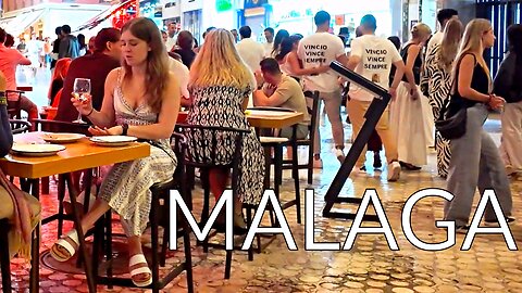Late Night City Life in Central Málaga After Midnight 🌙 Costa del Sol, Spain