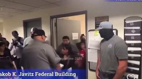 An ICE agent was caught on tape being agressive