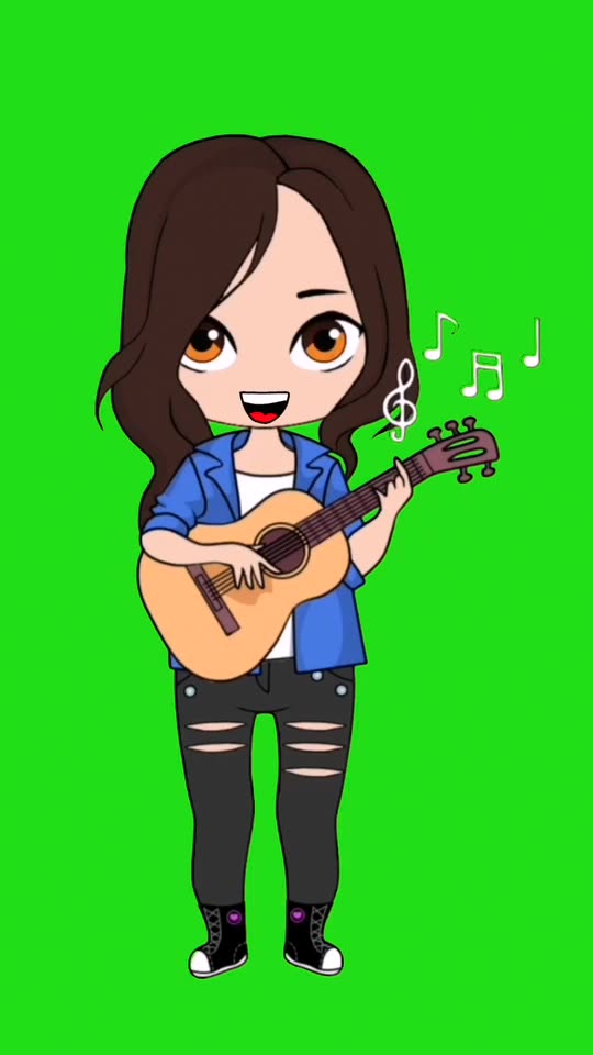 Child, guitarist, concert