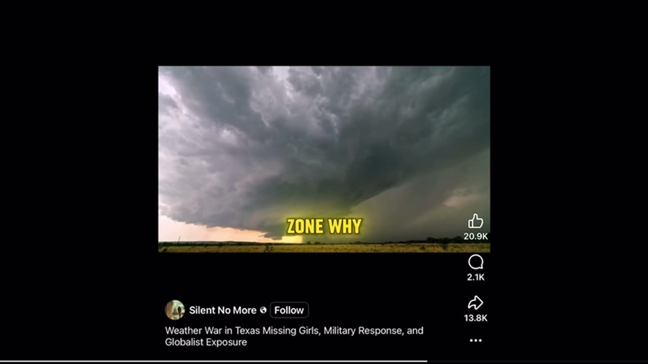 Texas floods are deep state attacks