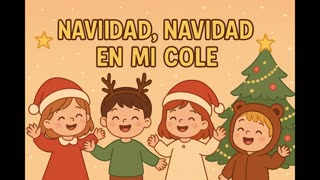 🎄 Navidad, Navidad en mi Cole – Villancico Infantil | Karaoke con IA (Música + Imágenes)