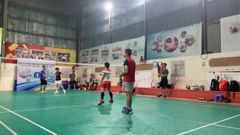Couple’s Badminton Game: Love & Rallies