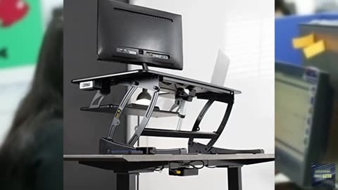 VIVO 42 inch Electric Height Adjustable Stand Up Desk Converter, VE Series, Sit