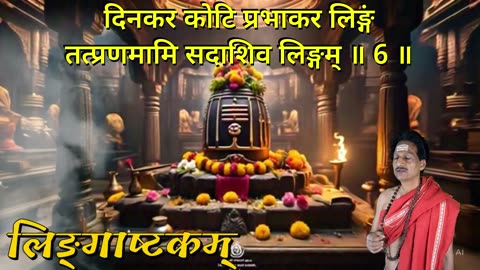 लिङ्गाष्टकम् || Lingashtakam (Vocal Style-4) with Sanskrit Lyrics || शिव स्तोत्रम् || Shiva Stotram