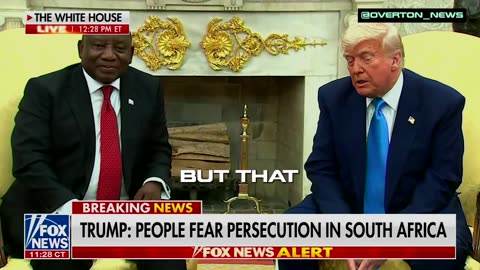 President Trump - “A lot of people are very concerned with regard to South Africa,”