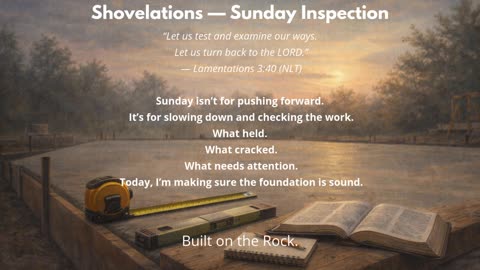 Shovelations — Sunday Inspection