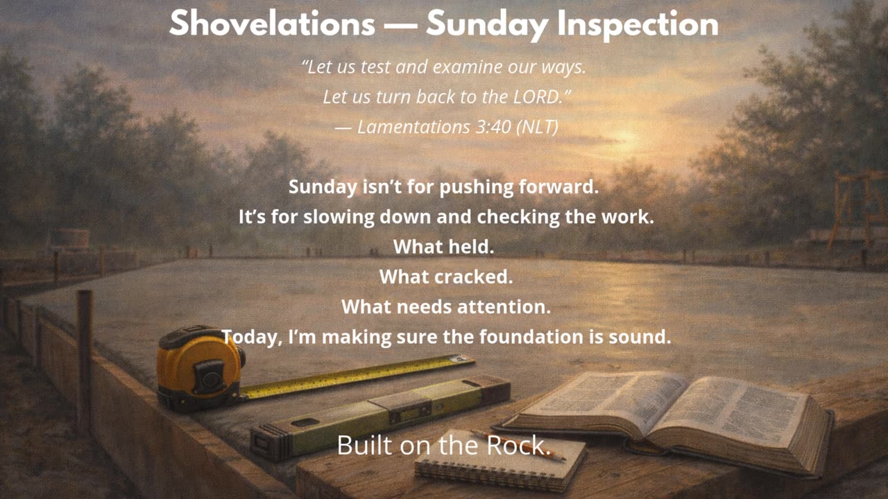 Shovelations — Sunday Inspection
