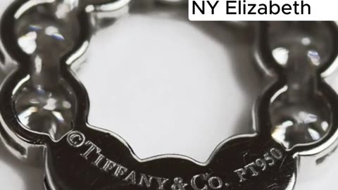 Tiffany & Co. Platinum Dia­mond Jazz Circle Necklace