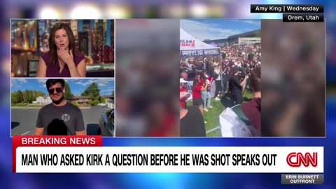 Man who asked Kirk a question before he was shot speaks out