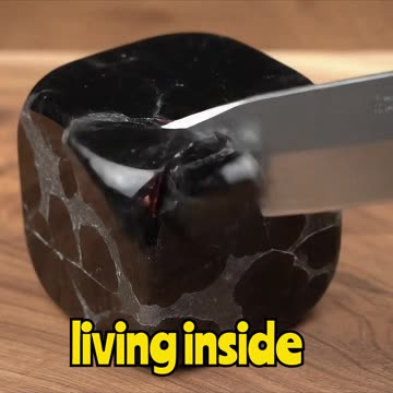 Tiny Volcano Lives Inside Cubed Rock