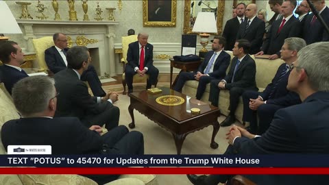 President Trump Participates in a Bilateral Meeting with the Chancellor of Germany