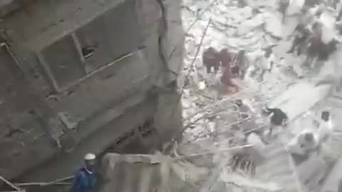 BREAKING: Search and rescue operations ongoing after 5-story apartment building housing