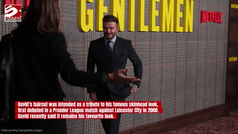 David Beckham left with a bald spot after a haircut gone wrong