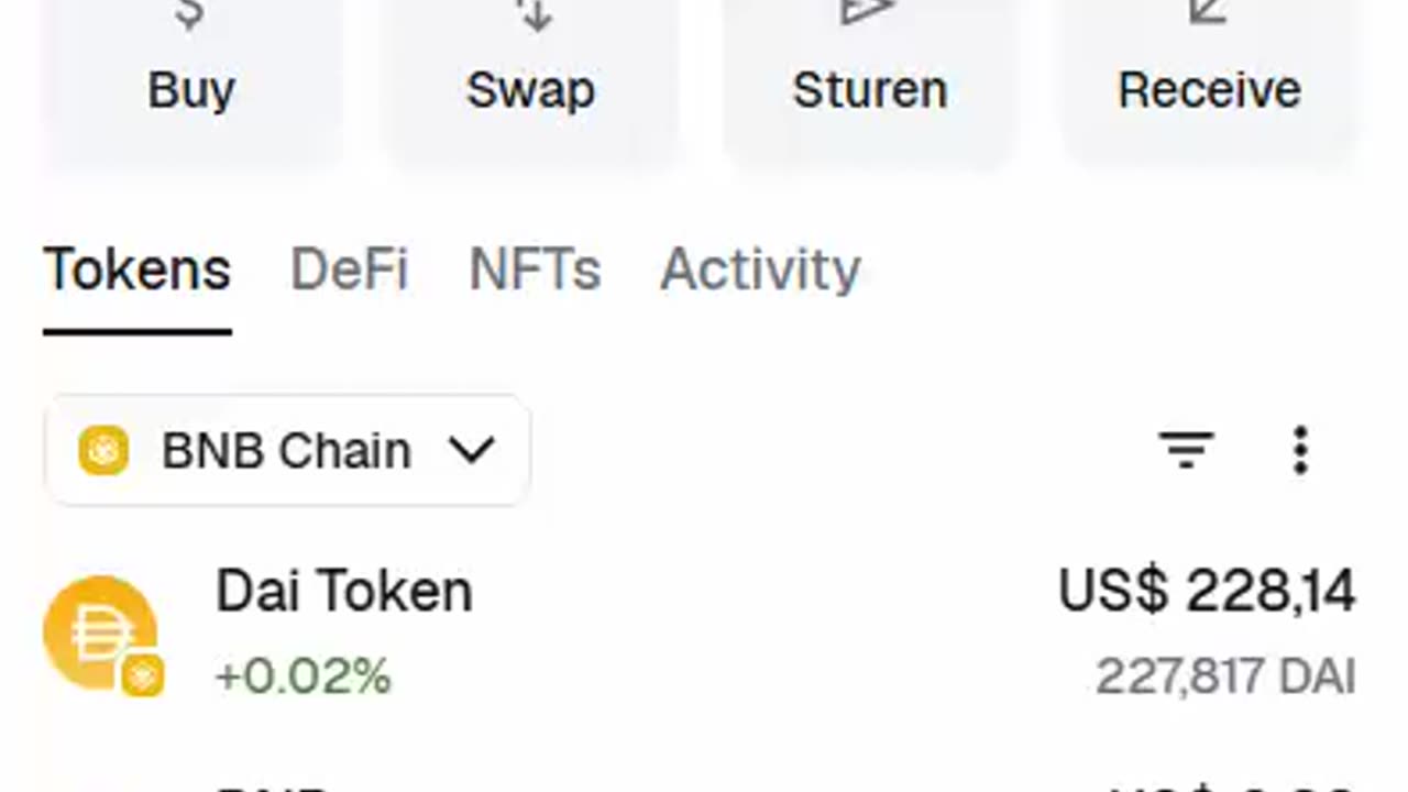 VERITAS VAULT (live demo) EVEN ONZEKER - DAI polygon naar DAI bnb in MetaMask - TOP TEAM ROB BUSER