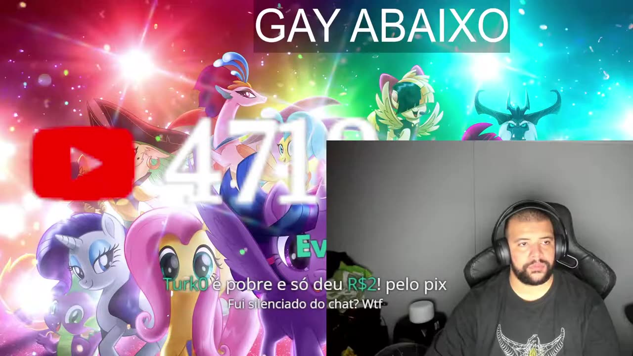 Live de OmeTV do LUANGAMEPLAY reajando ao @Game
