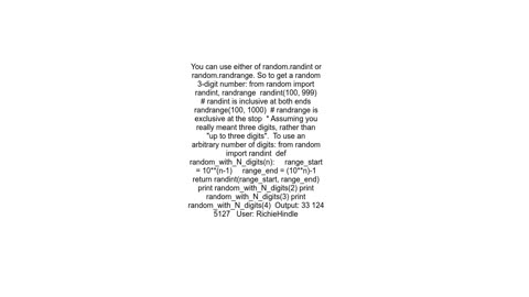 How to generate a random number with a specific amount of digits