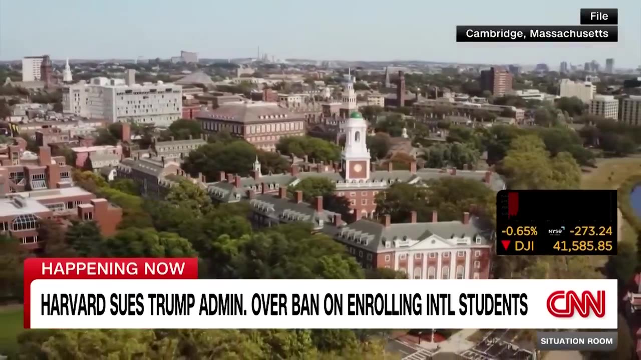 Harvard sues Trump admin. to halt international student ban