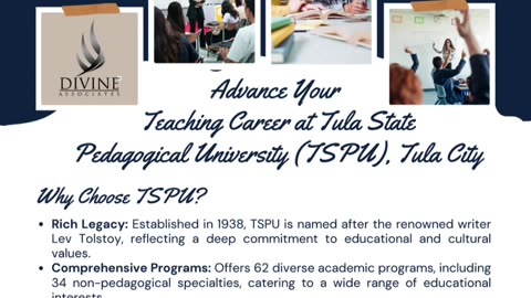 Advance Your Teaching Career Globally with TSPU & Divine Associates Ltd