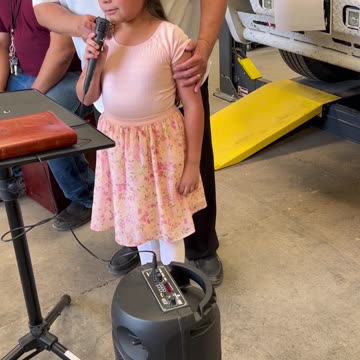 A Little Girl is Reflecting on Faith's Foundation