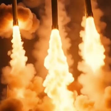 Iran just attached Qatar with fire rocket #iran #usa #qatar #israel #rockets #hypersonic_missile